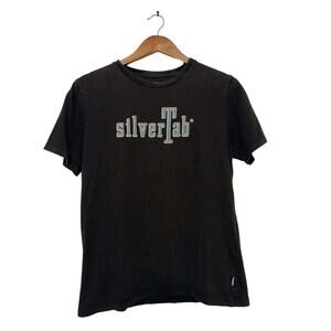 VTG Y2K Levis SilverTab Faded Black Graphic Short Sleeve Tee Retro Streetwear S